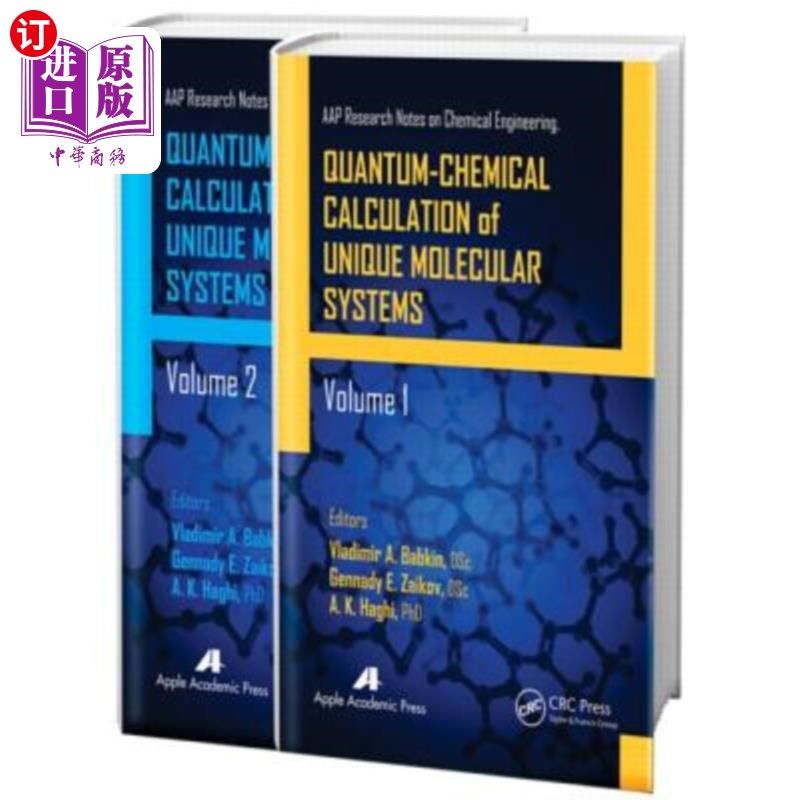 海外直订Quantum-Chemical Calculation of Unique Molecular Systems, Two-Volume Set 唯一分子系统的量子化学计算，两卷集