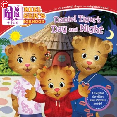 海外直订Daniel Tiger's Day and Night [With Stickers] 丹尼尔·泰格的日日夜夜[贴纸]