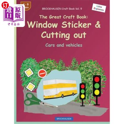 海外直订BROCKHAUSEN Craft Book Vol. 9 - The Great Craft Book: Window Sticker & Cutting o 布罗克豪森工艺书卷9 -伟大