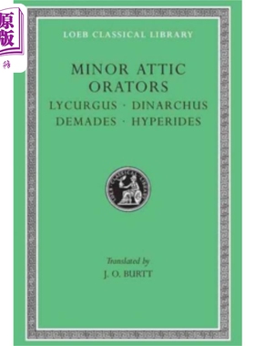预售 伯特 英文原版 洛布古典丛书 Minor Attic Orators Volume II 英文原版 Lycurgus【中商原版】