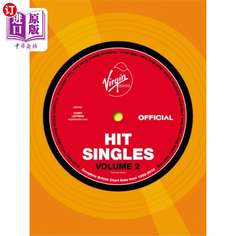 海外直订Virgin Book of British Hit Singles: Volume 2 英国热门单曲之书:卷一