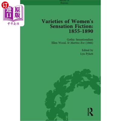 海外直订Varieties of Women's Sensation Fiction, 1855-1890 Vol 3 女性轰动小说的变种，1855-1890卷