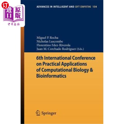 海外直订6th International Conference on Practical Applications of Computational Biology  第六届计算生物学和生物信息