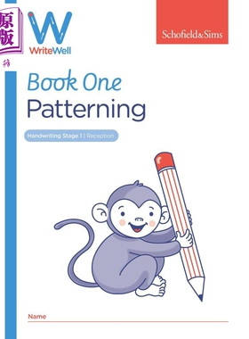 英国S&S教辅 WriteWell 1: Patterning 书写训练 1: 图案 4-5岁 英文原版 英语书写练习【中商原版】