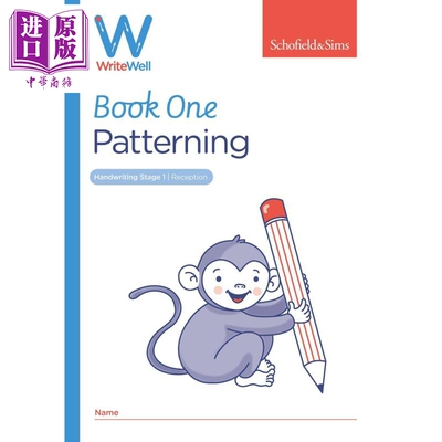 英国S&S教辅 WriteWell 1: Patterning 书写训练 1: 图案 4-5岁 英文原版 英语书写练习【中商原版】