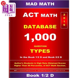Database 海外直订ACT ACT数学数据库1 Math