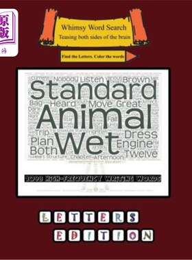 海外直订Whimsy Word Search, 1098 High-Frequency Writing Words, Letters 奇思妙想的文字搜索，1098高频文字，字母