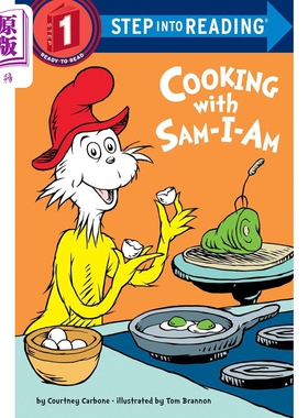 Step into ReadingR Step 1 Cooking With Sam I Am  兰登阅读进阶1 苏斯博士 和萨姆一起做饭 英文原版儿童绘本【中商原版】