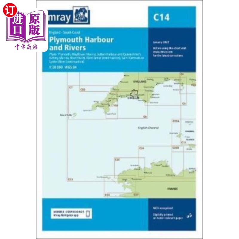 海外直订Imray Chart C14 Imray图C14