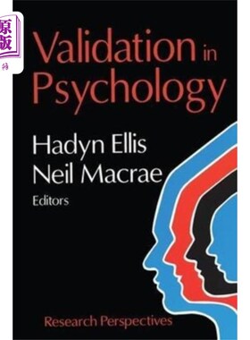 海外直订Validation in Psychology 心理学上的验证
