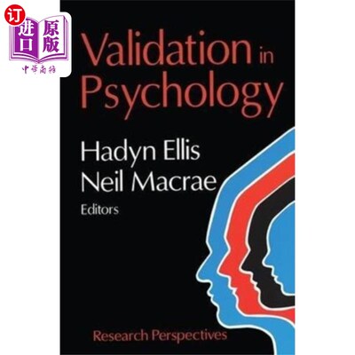 海外直订Validation in Psychology 心理学上的验证