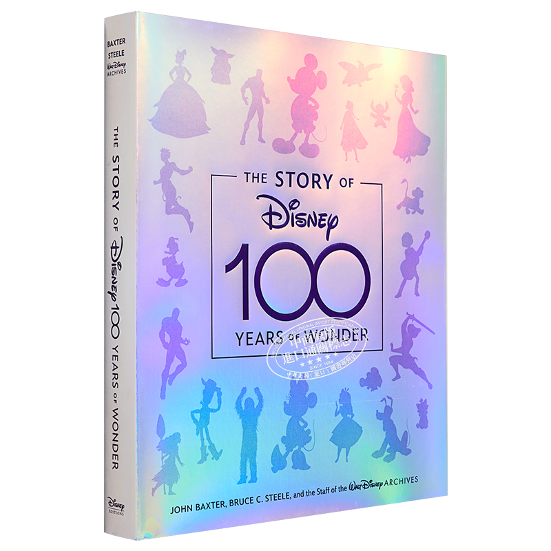 迪士尼100周年纪念画册 The Story of Disney: 100 Years of Wonder 进口艺术 精装艺术设定集品牌故事发展史【中商原版】