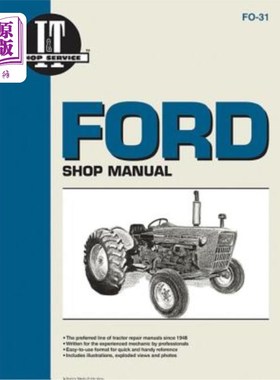 海外直订Ford Shop Manual Series 2000 3000 & 4000 福特车间手册2000系列3000和4000
