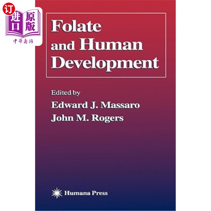 海外直订医药图书Folate and Human Development 叶酸与人类发育