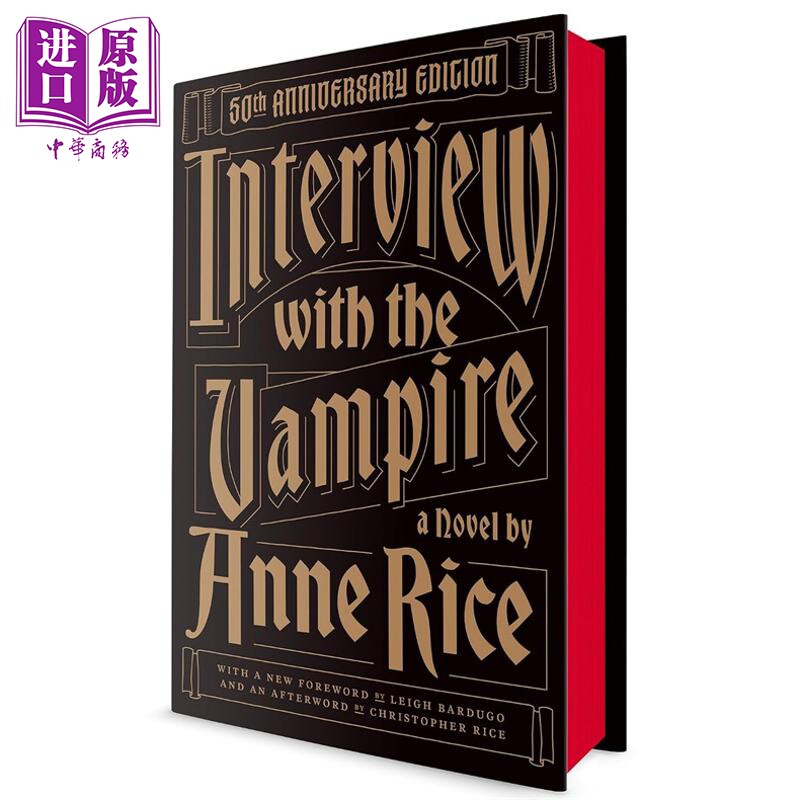 预售 夜访吸血鬼 50周年纪念版 Interview with the Vampire 50th Anniversary Edition Anne Rice 英文原版 电影小说【中商原版】