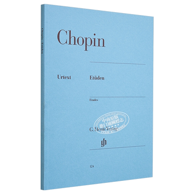 现货 HN124 Chopin Etudes pb 进口艺术 肖邦练习曲集 钢琴独奏 带指法【中商原版】
