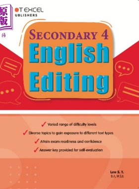 现货 新加坡教辅 English Editing Sec 4 英语改错填空指导 中学四年级【中商原版】