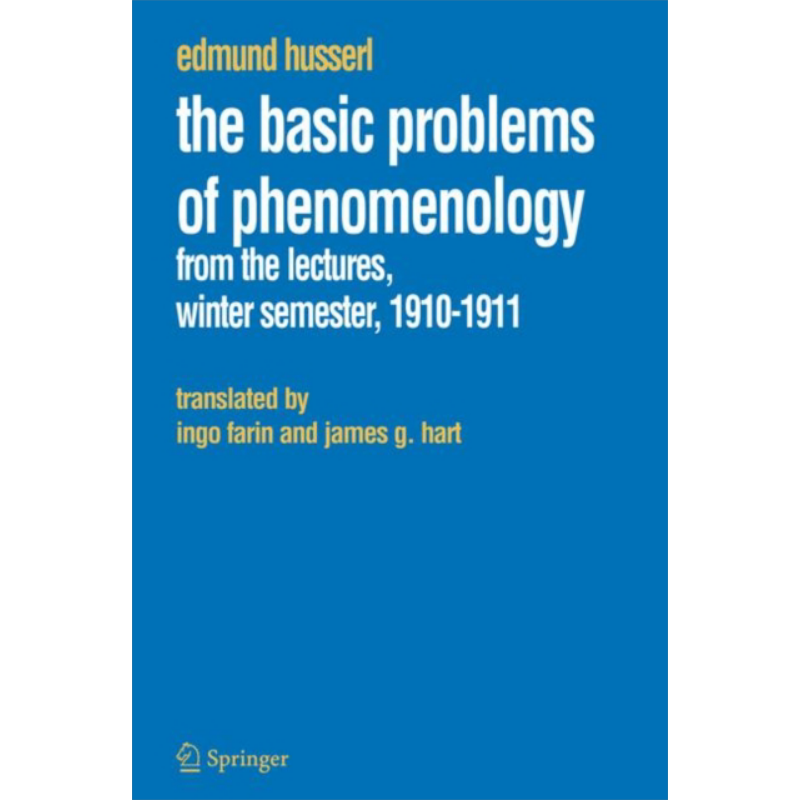 现货 现象学的基本问题 胡塞尔 英文原版 The Basic Problems of Phenomenology Husserl【中商原版】