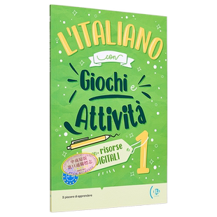 ELI 意大利语游戏和活动+可下载多媒体L'ITALIANO CON giochi e attivita 意大利文原版 教辅用书 意大利语学习【中商原版】