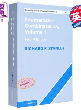 计数组合学 卷一 Enumerative Combinatorics Vol1 英文原版 Richard Stanley 美国数学会Steele数学专著奖【中商原版】