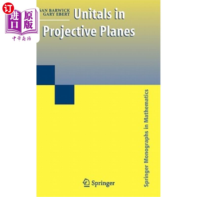 海外直订Unitals in Projective Planes 射影平面上的单位
