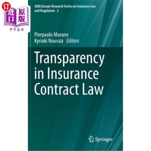 海外直订Transparency in Insurance Contract Law 保险合同法中的透明度问题