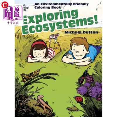 海外直订Exploring Ecosystems!: An Environmentally Friendly Coloring Book 探索生态系统！：一本环保的彩色书