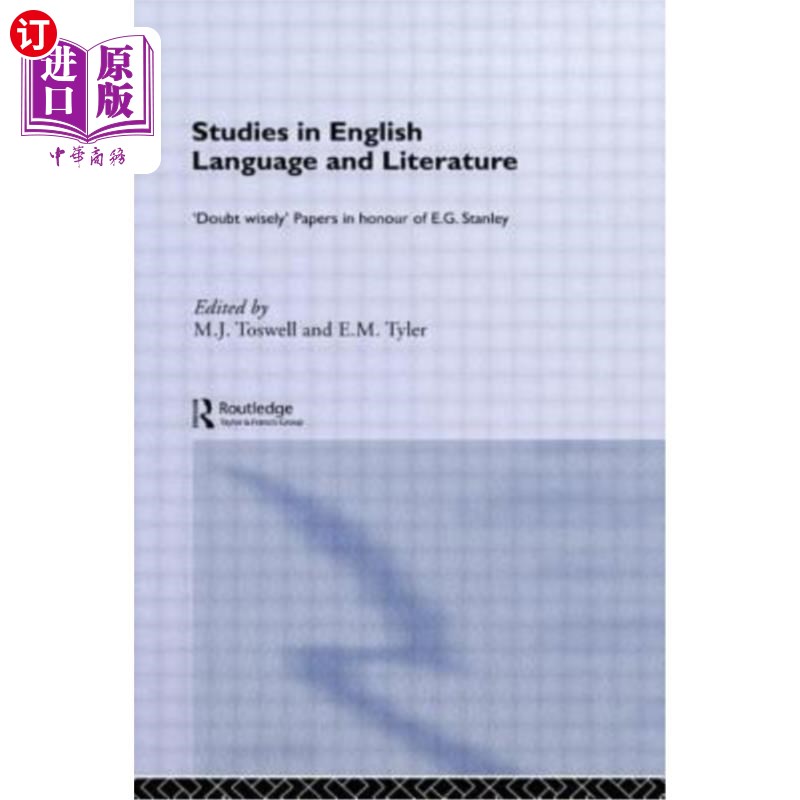 海外直订Studies in English Language and Literature: Doubt Wisely英语语言文学研究:明智地怀疑