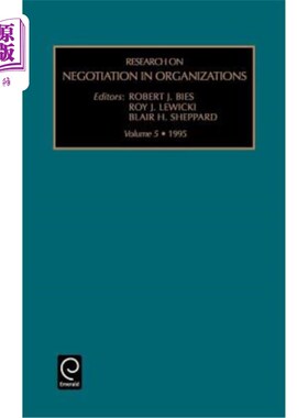 海外直订Research on Negotiation in Organizations 组织中的谈判研究