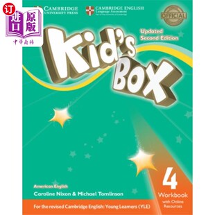 with 英语 Box 少儿英语四级教材与在线资源美式 Resources... Online Workbook Level 海外直订Kid