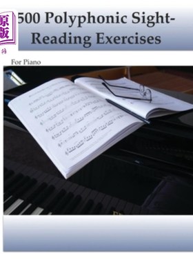海外直订500 Polyphonic Sight-Reading Exercises 500个复调阅读练习