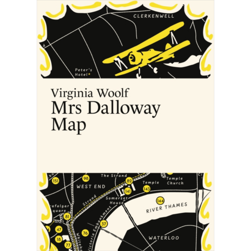弗吉尼亚伍尔夫 达洛维夫人地图 Virginia Woolf Mrs Dalloway Map 英文原版 Martin Thelander 经典文学【中商原版】