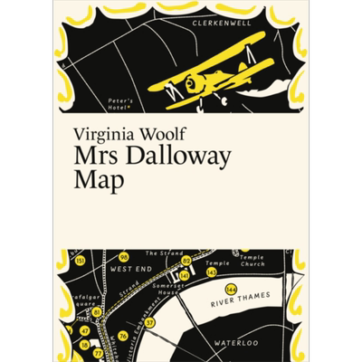 弗吉尼亚伍尔夫 达洛维夫人地图 Virginia Woolf Mrs Dalloway Map 英文原版 Martin Thelander 经典文学【中商原版】