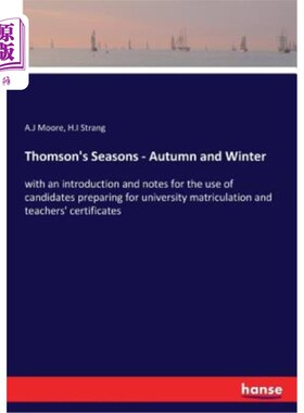 海外直订Thomson's Seasons - Autumn and Winter 汤姆森的季节——秋冬