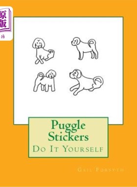 海外直订Puggle Stickers: Do It Yourself 拼凑贴纸：自己动手