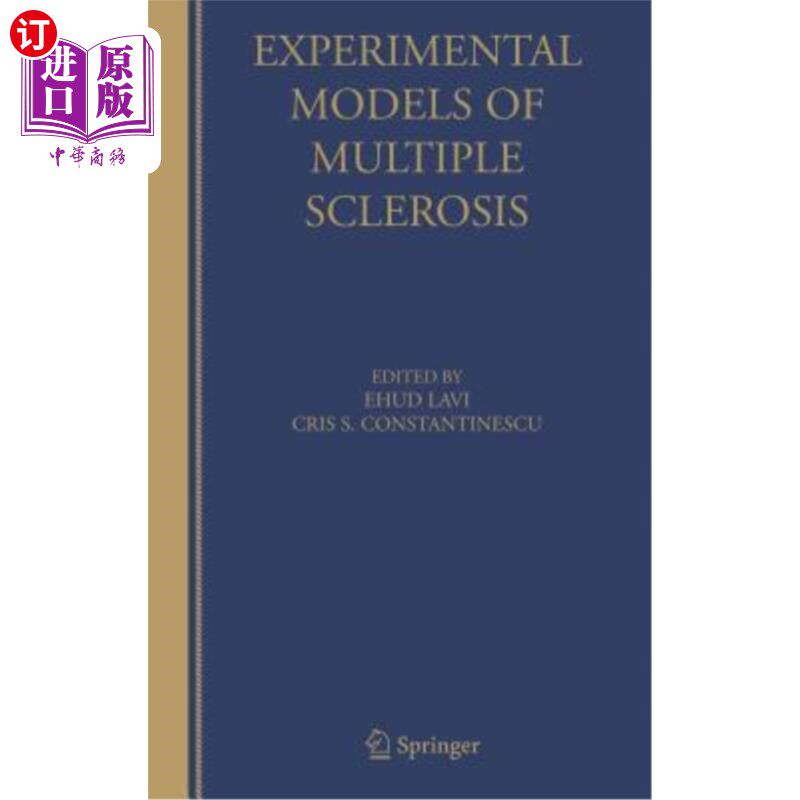海外直订医药图书Experimental Models of Multiple Sclerosis 多发性硬化的实验模型