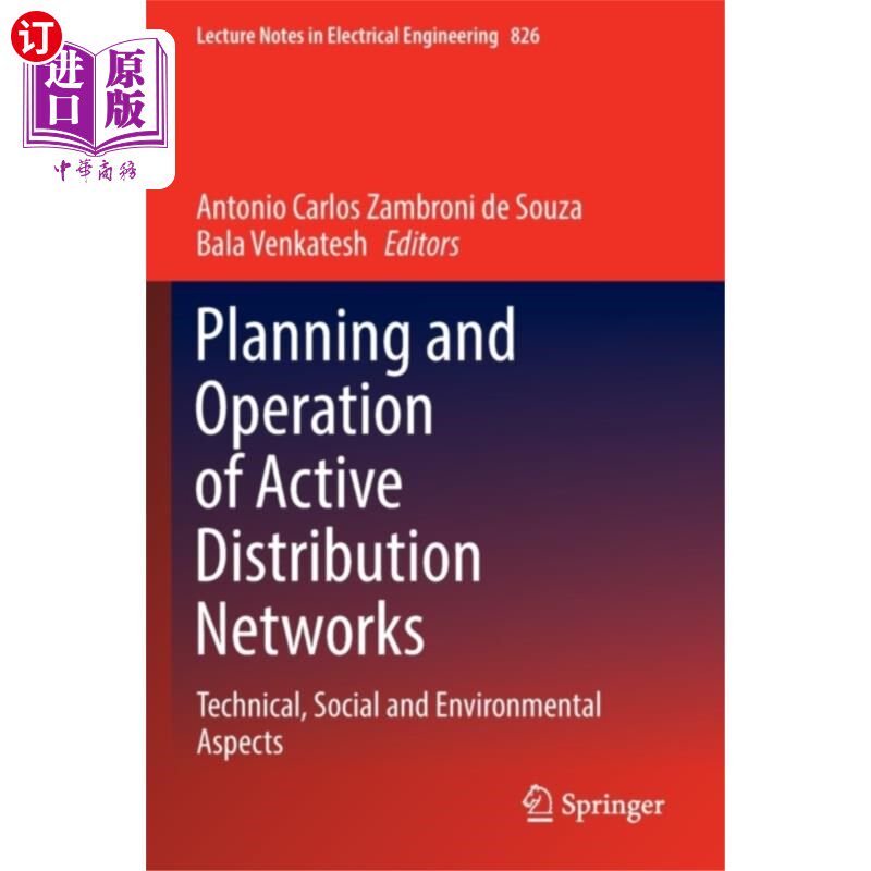 海外直订Planning and Operation of Active Distribution Ne... 主动配电网的规划和运行