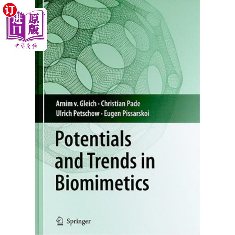 海外直订医药图书Potentials and Trends in Biomimetics 仿生学的潜力与趋势
