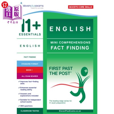 海外直订11+ Essentials English: Mini-Comprehensions Fact-Finding Book 2 11+英语精要：迷你理解事实调查书2