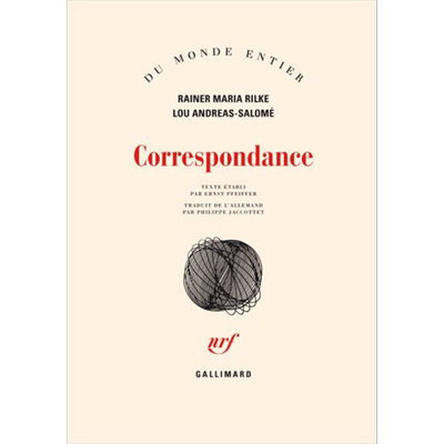 现货 莎乐美与里尔克信件集 Correspondance 法文原版 赖内 马利亚 里尔克 Rainer Maria Rilke 奥地利诗人【中商原版】