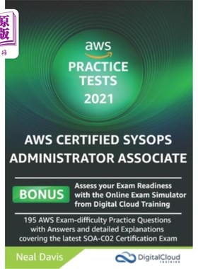 海外直订AWS Certified SysOps Administrator Associate Practice Tests AWS认证系统操作系统管理员助理实践测试