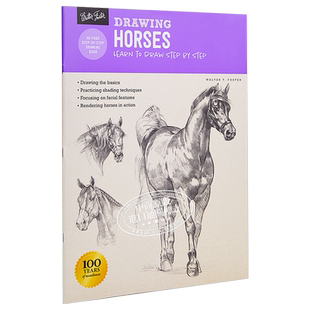 【How to Draw & Paint】Drawing: Horses进口艺术 如何绘画系列:马 Walter Foster 素描技巧 Quarto【中商原版】