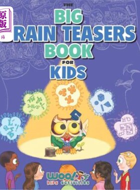 海外直订The Big Brain Teasers Book for Kids: Boredom Busting Math, Picture and Logic Puz 儿童脑筋急脑筋书:打破无聊