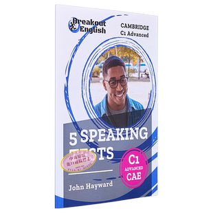 剑桥CAE考试 5套口语测试Cambridge C1 Advanced (CAE) 5 Speaking Tests 英文原版 进口图书 英语自学教辅参考书【中商原版?