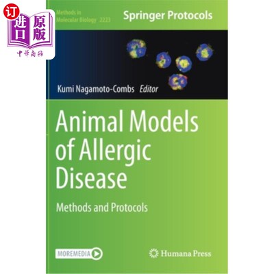海外直订医药图书Animal Models of Allergic Disease: Methods and Protocols 过敏性疾病的动物模型:方法和方案