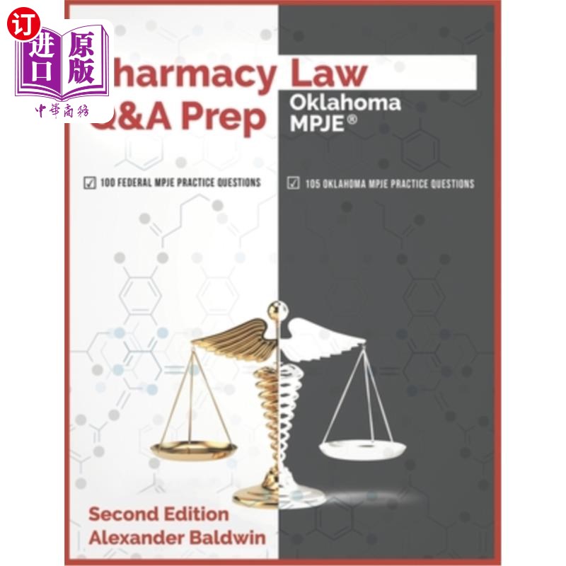 海外直订医药图书Pharmacy Law Q&A Prep: Oklahoma MPJE: Second Edition 药剂法问答准备:俄克拉荷马州MPJE:第二版