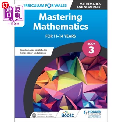 海外直订Curriculum for Wales: Mastering Mathematics for ... 威尔士课程:掌握11-14岁数学:第3册