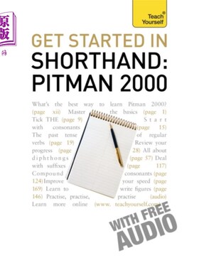 海外直订Get Started In Shorthand: Pitman 2000 开始速记:皮特曼2000
