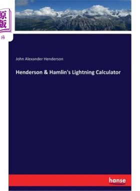 海外直订Henderson & Hamlin's Lightning Calculator 亨德森和哈姆林的闪电计算器