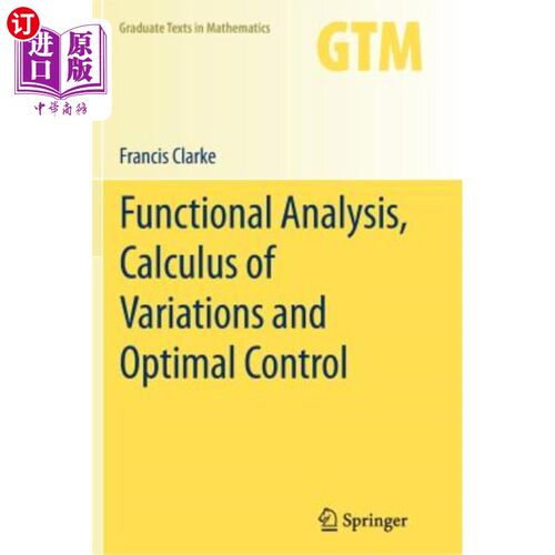 海外直订Functional Analysis, Calculus of Variations and Optimal Control 泛函分析、变分法与最优控制